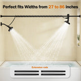 Tandem Shower Head For Couples, Dual Shower Head with Original Adjustable Slider, High Pressure Double Shower Head for Two