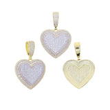 2026 New Arrivals Shiny Heart Shaped Pendant Necklace Micro Pave Bling Cubic Zirconia For Women Fashion Valentine's Day Gift