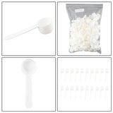50/100pc 5g White Plastic Measuring Spoon Gram Scoop Food Baking Medicine Powder Milk  Coffee Tea Multifunctional Spoons