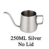 Coffee Hand Brewing Pot 250/350/600ML Stainless Steel Long Gooseneck Coffee Pot Kettle For Induction Stove Tops Kitchen Tools