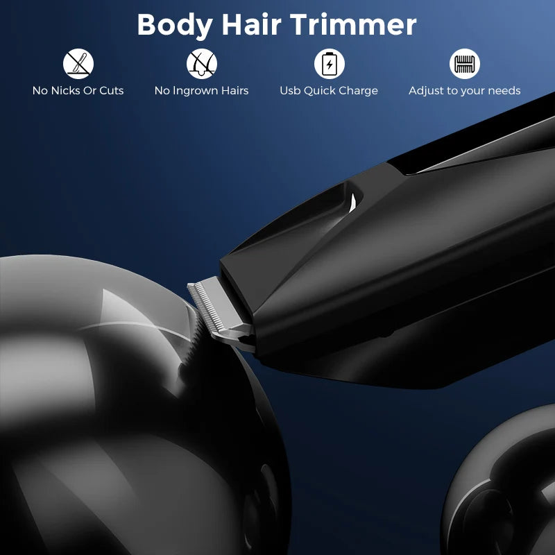 SEJOY Body Pubic Hair Trimmer for Men With Standing Recharge Dock,Balls Women Lady Shaver Hair Removal Bikini Trimmer