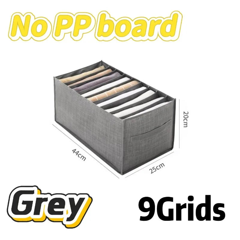 Closets Clothes Organizer Pants Jeans Storage Box Cabinet Drawer Organizer Underwear Socks T-Shirt Wardrobe Storage Organizers