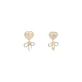 2022 New Trend Simulation Pearl Long Earrings Women's Flower Rhinestone Wedding Pendant Earrings Fashion Korean Jewelry Earrings