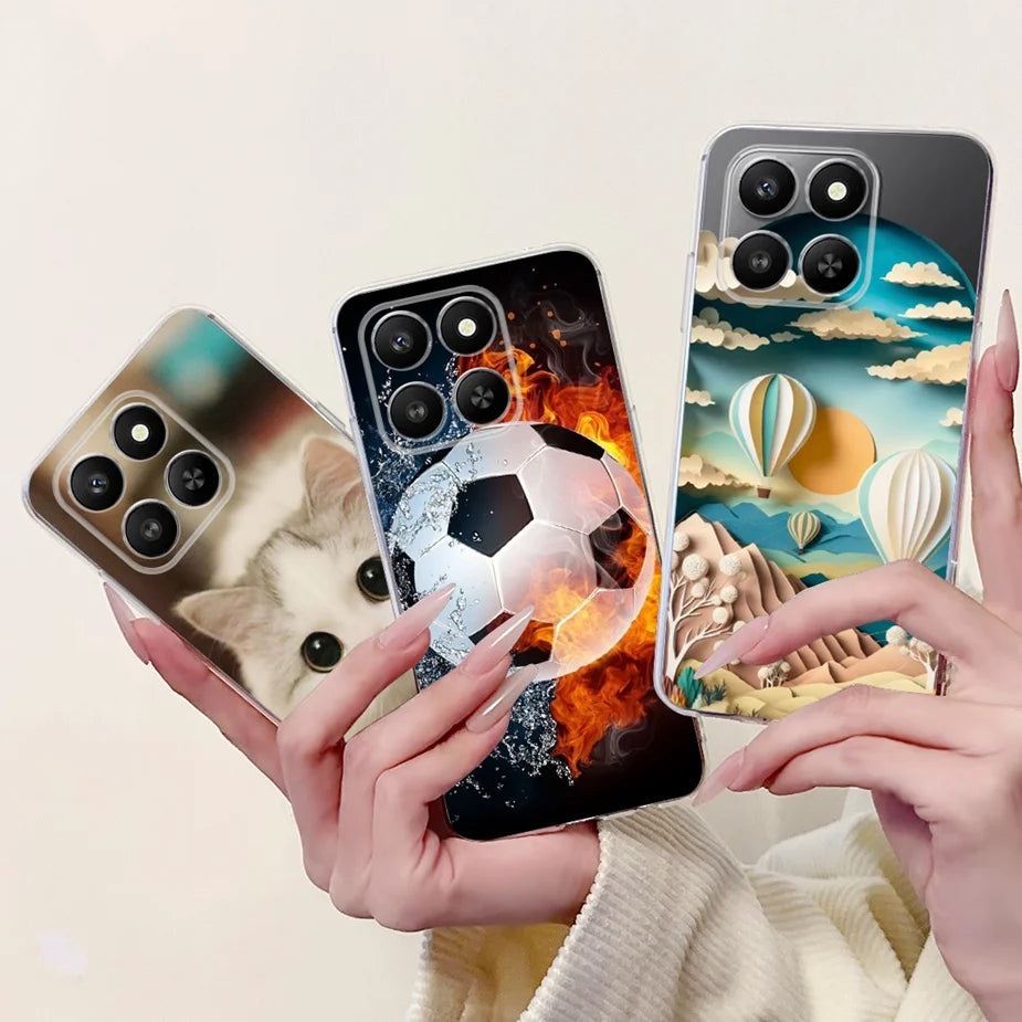 For Honor 400 Smart 5G Case LGN-NX1 Cute Cartoon Painted Cover Soft Slim Phone Case For Honor X7d HonorX7d Honor400 Smart Fundas