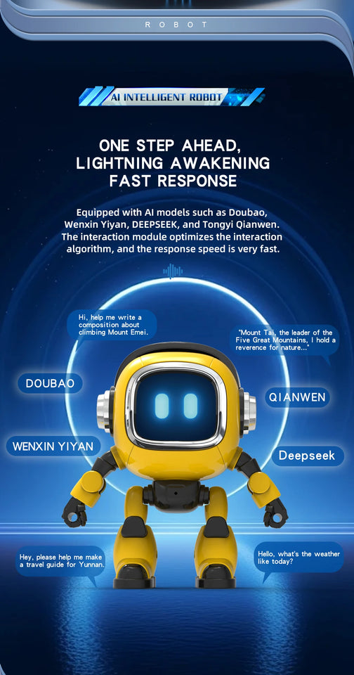 Intelligent AI Robot Large Model AI Intelligent Dialogue Children's Voice Storyteller Early Educational Desktop Toy