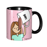 Pink Doctor Nurse Coffee Mugs DIY Customized Enfermera En Apuros Ceramic Milk Tea Mug Cup