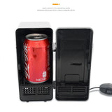 Mini USB Fridge Portable Cooler Beverage Drink Cans Cooler / Warmer Refrigerator for Car Laptop PC Computer Black Red Color 2024