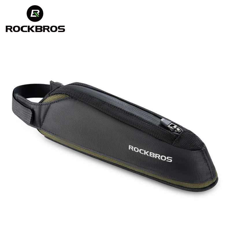 ROCKBROS Bicycle Bag Portable Cycling Top Tube Bag Nylon MTB Road Phone Tool Bag Reflective Ultralight Bicycle Pannier Pocket