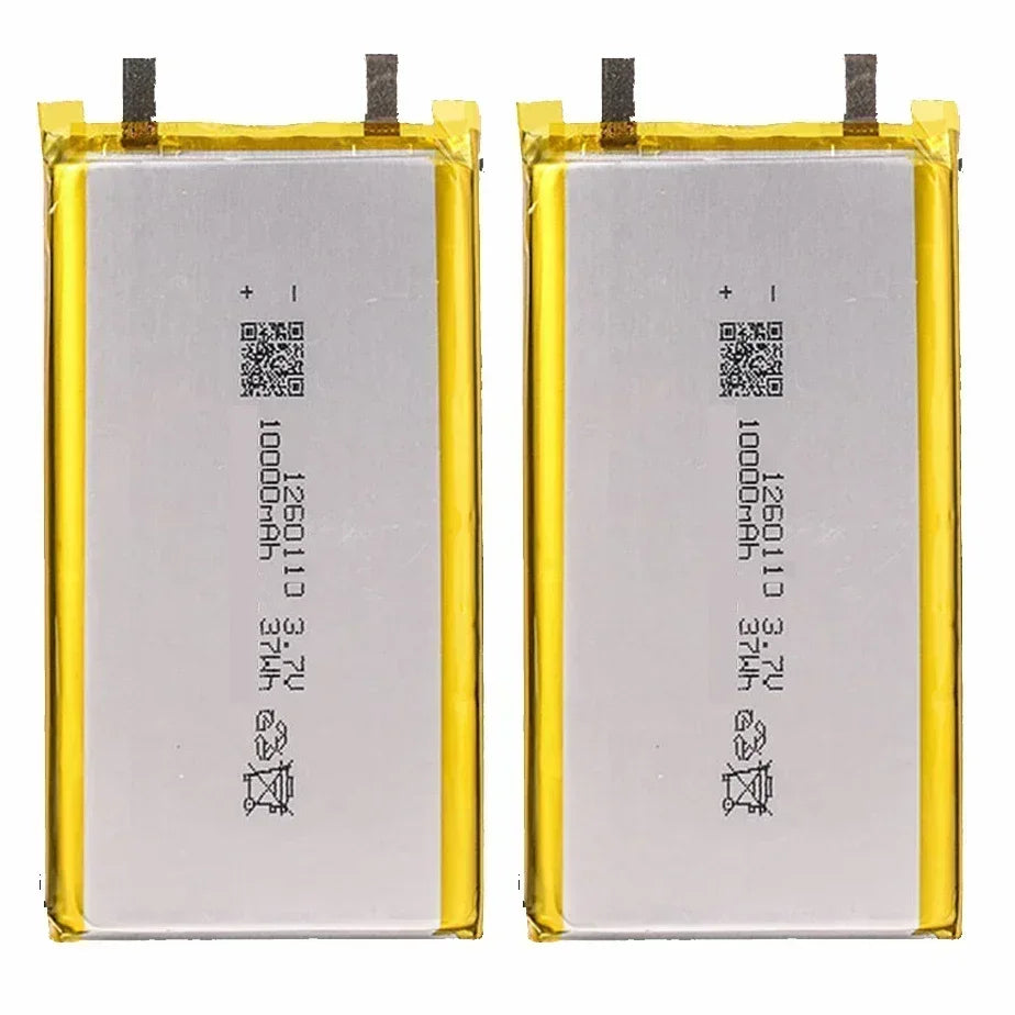 High Qulity 3.7V 10000mAh 1260110 Rechargeable Polymer Batteries Lipo Li-Po For Toy Power Bank GPS Laptop Camping Lights Diy