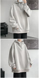 Turtleneck Hoodie Zipper Pullovers Streetwear Hip Hop Hooded Sweatshirt Men Clothing Korean Couples Harajuku Coat