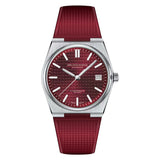 New Specht&Sohne Wine Red Men's Mechanical Wristwatch Miyota Automatic Watches Sapphire Crystal 37MM Stainless Steel Waterproof