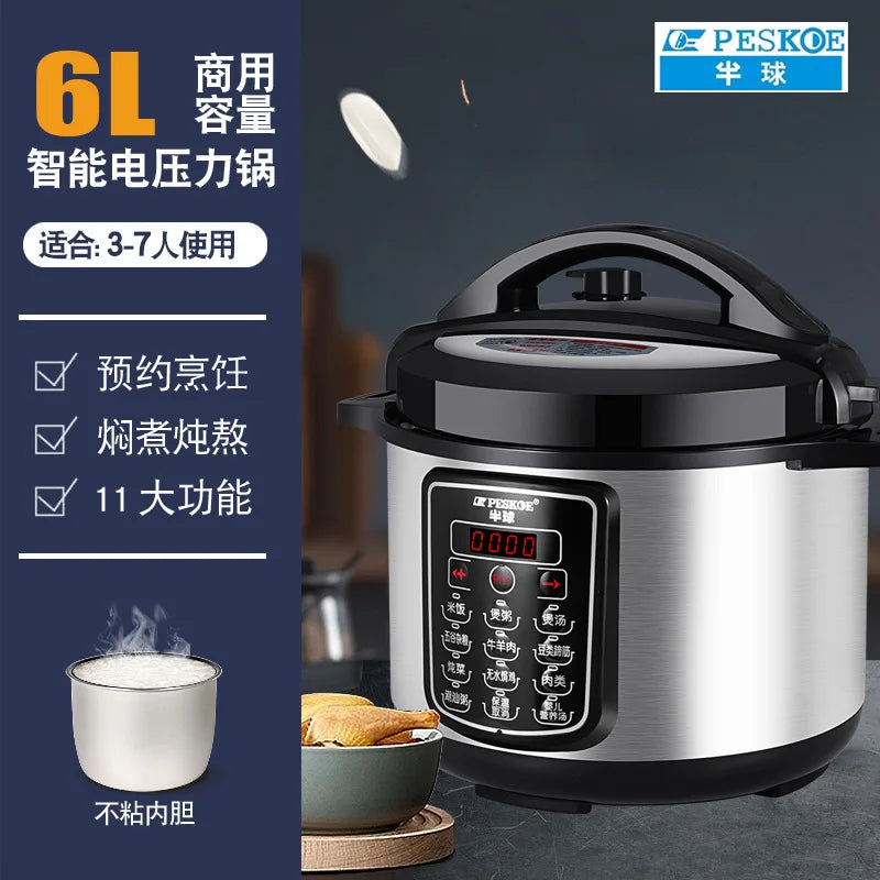 ‌13L Commercial Heavy Duty Pressure Cooker,Restaurant Grade Electric Steamer,Breakfast Buffet Auto Keep Warm Function
