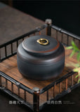 tea organizer Porcelain Purple pottery tea can Sealed moisture-proof jar ceramic purple clay awaken tea jar Pu erh storage jars