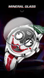 LIGE 2025 TOP Men's Watches Quartz Clown Dial Watches Unique Strange Fashion Cool Watch Waterproof watches for men reloj hommes