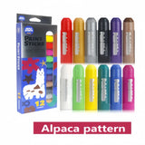 12-Color Macaron DIY Twisting Wax Crayon Set With Soft Colors, Non-staining Hands, High Coverage for Art Sketching