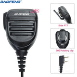 Baofeng BF-780 Dual PTT Remote Shoulder Walkie Talkie Speaker Microphone Mic For UV-5R BF-888S 5RH 21 PRO Quansheng UV-K5 UV-K6