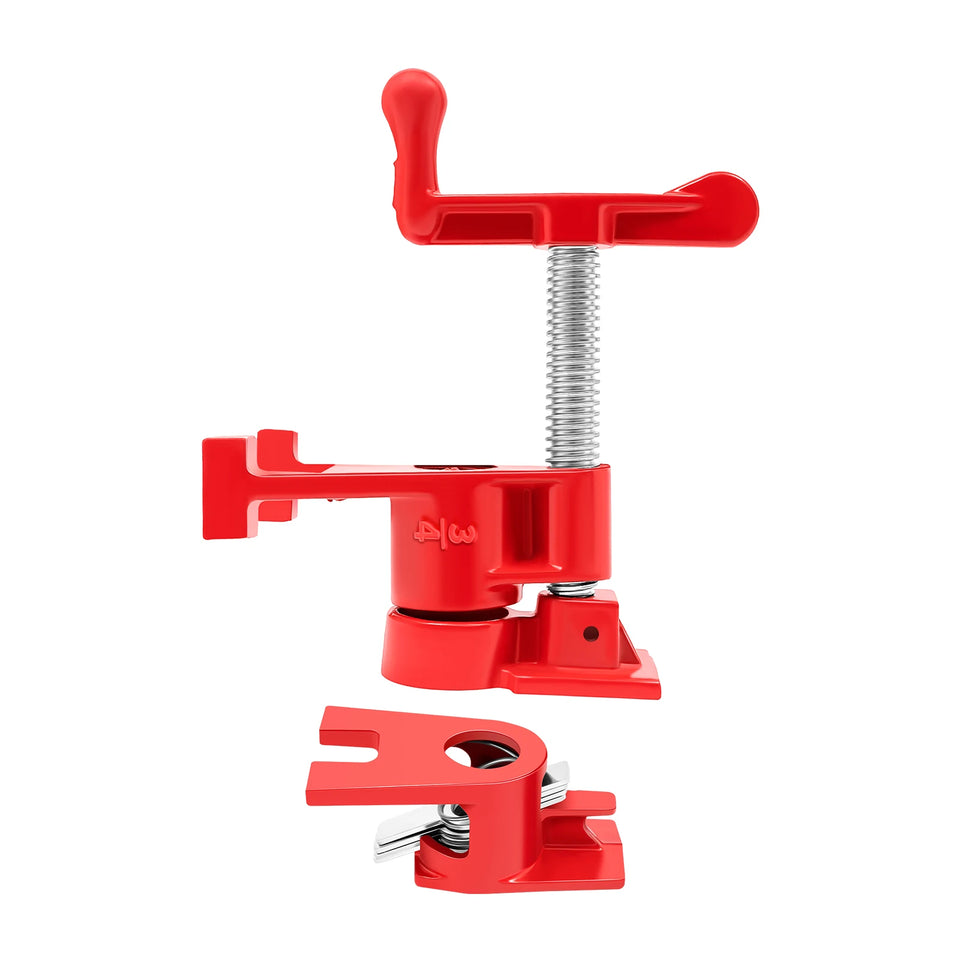 4 Pcs 3/4" Wood Gluing Pipe Clamp Set for Woodworking Lumber Stores, Manufacturing Plants, Repair Shops