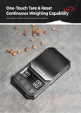 HiBREW 3000g/0.1g Digital Coffee Bean Electronic Scale with Auto Timer LED Screen High Precision Pour Over Coffee Easy to Carry