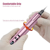New upgrade K6003 Wireless PMU Tattoo Machine 2.8mm stroke Tattoo Pen With 2 Battery Packs For Eyebrow Permanent Makeup