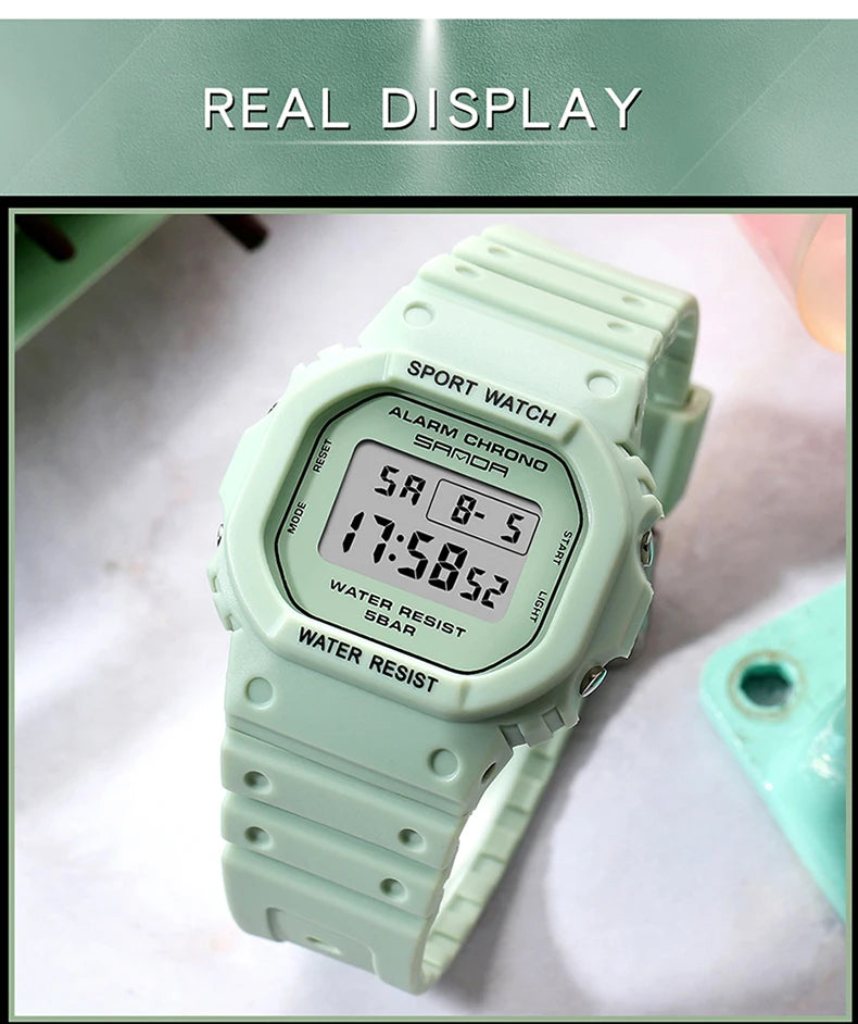 SANDA G Style Digital Watch Men Waterproof Ms Watch Sport Men Watches Boy Girl Electronic Clock Relogio Masculino Relógio Mulhe