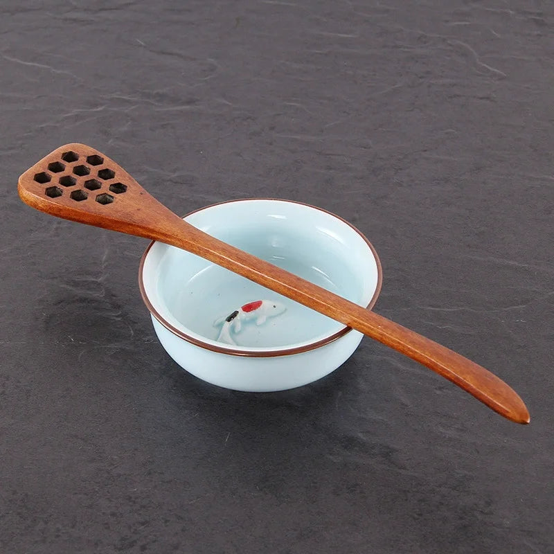 Environmentally Friendly Solid Wood Mixing Spoon Home Kitchen Utensil Spoon Creative Coffee Beverage Honey Mixing Tool Wholesale