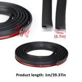 Car Seals Edge Sealing Strips Rubber Auto Roof Windshield Car Sealant Protector Strip Window Seals Noise Insulation Soundproof