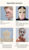 4 Colors Silicone LED Face Mask LED Red Light Photon Infrared Therapy Flexible Facial Mask Repair Skin Brighten Skin Tone