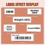 Niimbot 1/3/6 Rolls White Label Waterproof Adhesive Sticker Anti-Oil Paper For B1 B21 Mini Portable Thermal Printer Label Maker