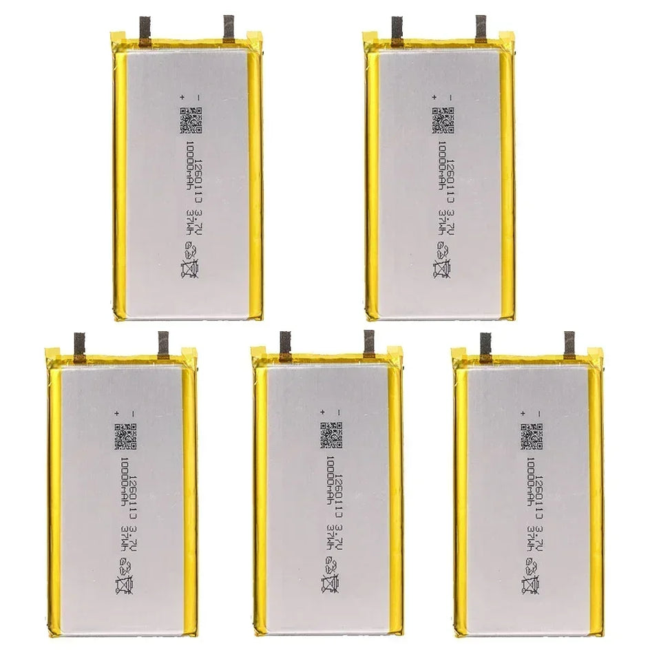 High Qulity 3.7V 10000mAh 1260110 Rechargeable Polymer Batteries Lipo Li-Po For Toy Power Bank GPS Laptop Camping Lights Diy