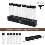 Coffee Beans Storage Container Tube Display Rack One-Way Exhaust Valve Single Dose Tea Bottle Glass With Funnel Barista Tools