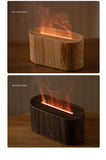 HY02 Flame Aromatherapy Humidifier with Anti-Dry Burn Feature Colorful Lights Silent Mist Moisturizing And Humidifying Function