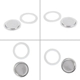Coffee Rubber Sealing Ring Gasket Washer Gasket Replacenent Cups Rings For Moka Pot Espresso Coffee Makers Kitchen Supplies