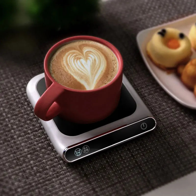 USB Potable Coffee Mug Cup Warmer for Office Desk Use Home Office Smart Electric Beverage Warmer with 3 Temperature Settings