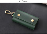 100 % Genuine leather   Multi-function Key Bag High Quality Crazy Horse leather Key Pouch Unisex Leather Business Gift