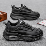 Chunky Sneaker Plus Size 45 46 47 48 Men Designer Sport Shoes Fashion Casual Leather Fabric Height Increased Flat Platform Shoes