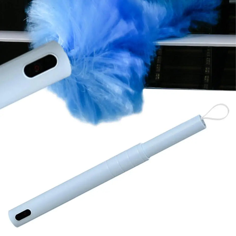 Rotating Spin Cleaner Duster Multi-Function 360 Spin Electric Feather Duster Vacuum Cleaner Battery Operated With Touch Button