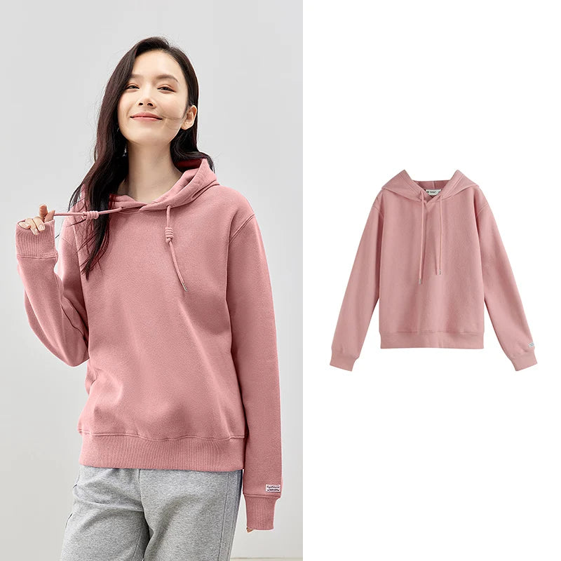 Women Plush Hoodies Sweatshirt 2024 Autumn Long Sleeve Loose Hooded Sweatshirt Versatile Leisure Multicolor Warm Pullover Tops