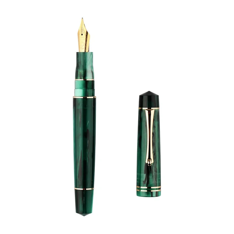 MoonMan M800 Fashion Elegant Acrylic Fountain Pen German BOCK Nib/MAJOHN Nib Luxury Business Office Writing Ink Pens Lady Gift
