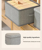 Clothes Storage Box Household Large-capacity Wardrobe Snacks Toys Layered Finishing Artifact Folding Storage Box Basket with Lid