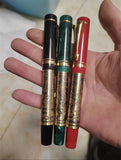 Lemon M2S China Four Great Beasts Acrylic Piston Fountain Pen Blade Long Knife Nib Hand-Polished Writing Luxury Stationery Gift