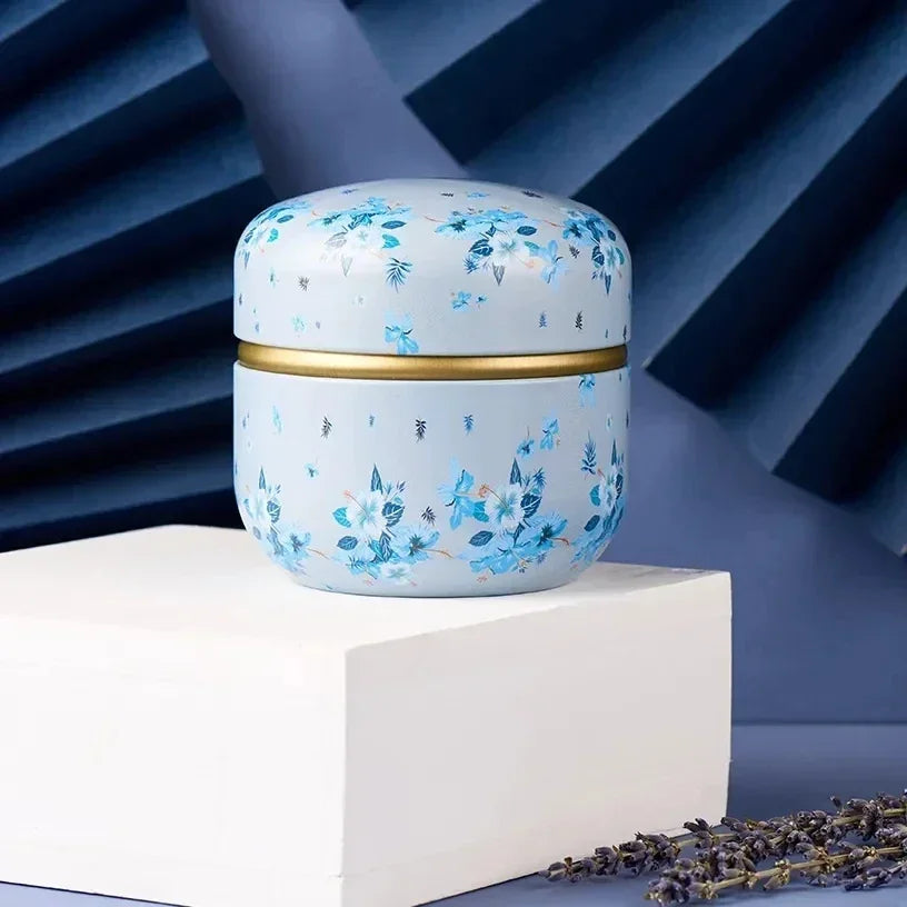 New Portable Retro Metal Tea Can Chinese Candy Coffee Bean Tea Bag Sealed Moisture-proof Container Personalized Storage Supplies