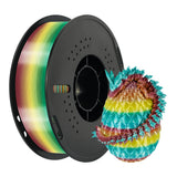 KINGROON Rainbow Silk PLA Filament 1.75mm 1KG Multicolor Gradient 3D Printer Materials Color Change Smooth Silky PLA Plastic New