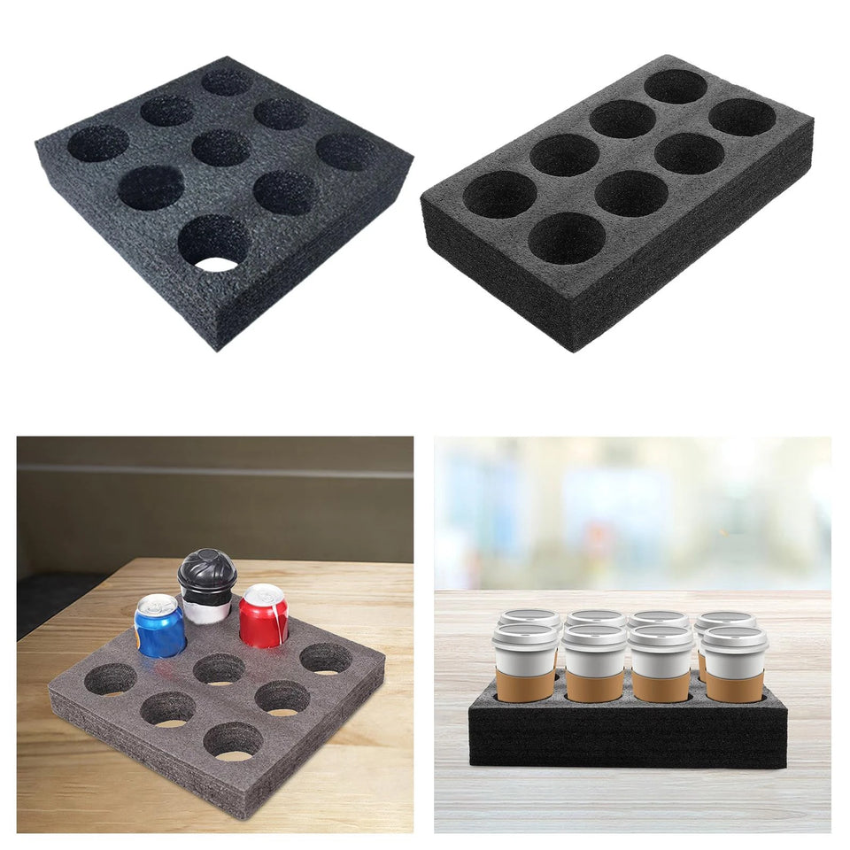 Coffee Tray Cup Holder Thicken for Tea Box Milk Delivery Hot and Cold Drinks Takeout Cup Trays sponge Coffee Carrier Packing