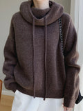 100% Australia Wool Women's Hooded Sweater Long Sleeve Pullovers New Arrivals Knitted Jumper Cashmere New In Sweatshirts Fashion