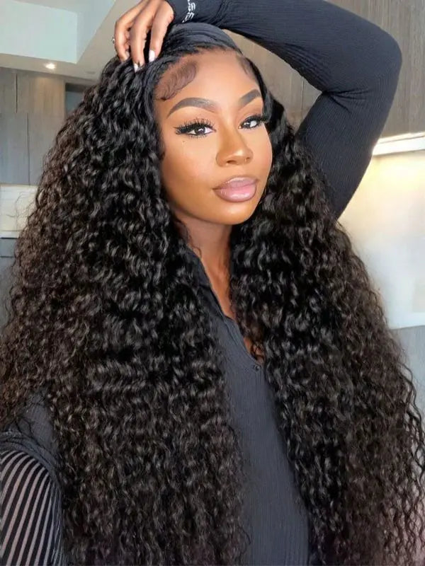 42 Inch Wear And Go Glueless Wig For Beginners Wigs Deep Wave Glueless Wigs Human Hair Pre Plucked New Upgraded No Glue 13x4 HD