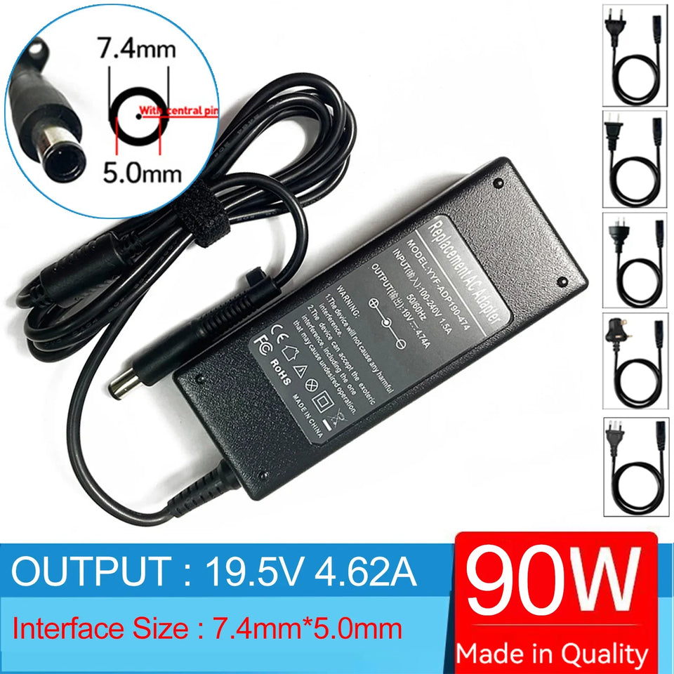 19V 4.74A 90W Laptop Ac Adapter Charger For HP Probook 6475b 6545b 6550b 6560b 6565b 6570b 6360b 6445b 6450b 6455b 6460b 6465b