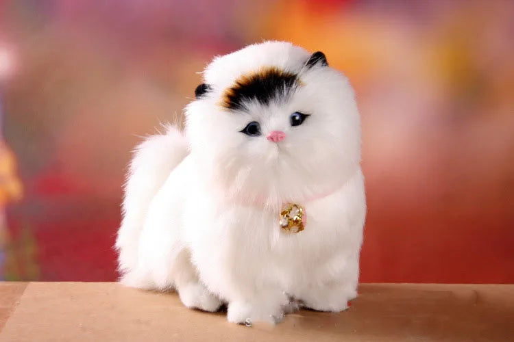 Electronic Plush Cats With Meowing Sound Lovely Decoration Animal Doll Toy Cute Electric Cat Soft Kids Pet Model For Kids Gift