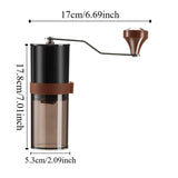 Adjustable Coarseness Manual Coffee Grinder Ceramic Grinding Core Double Bearing Design Coffee Grinding Machine