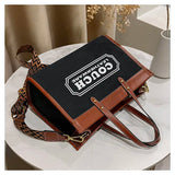 Canvas handbags women's 2023 new fashion all-match tote bag style large capacity shoulder messenger bag for woman