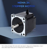STEPPERONLINE Nema 34 Stepper Motor 4.5Nm 86x78mm 6A Φ14mm 2 Phase Nema34 Stepping Motor for CNC Engraving Milling Machine